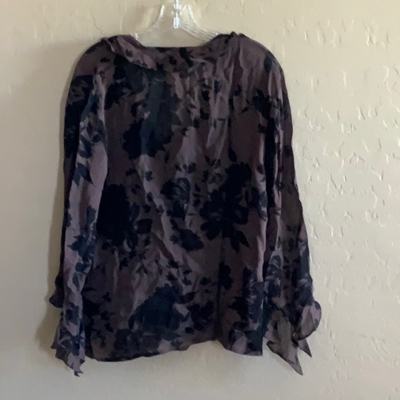 Chicos Back and brown feminine blouse - Picture 5 of 6